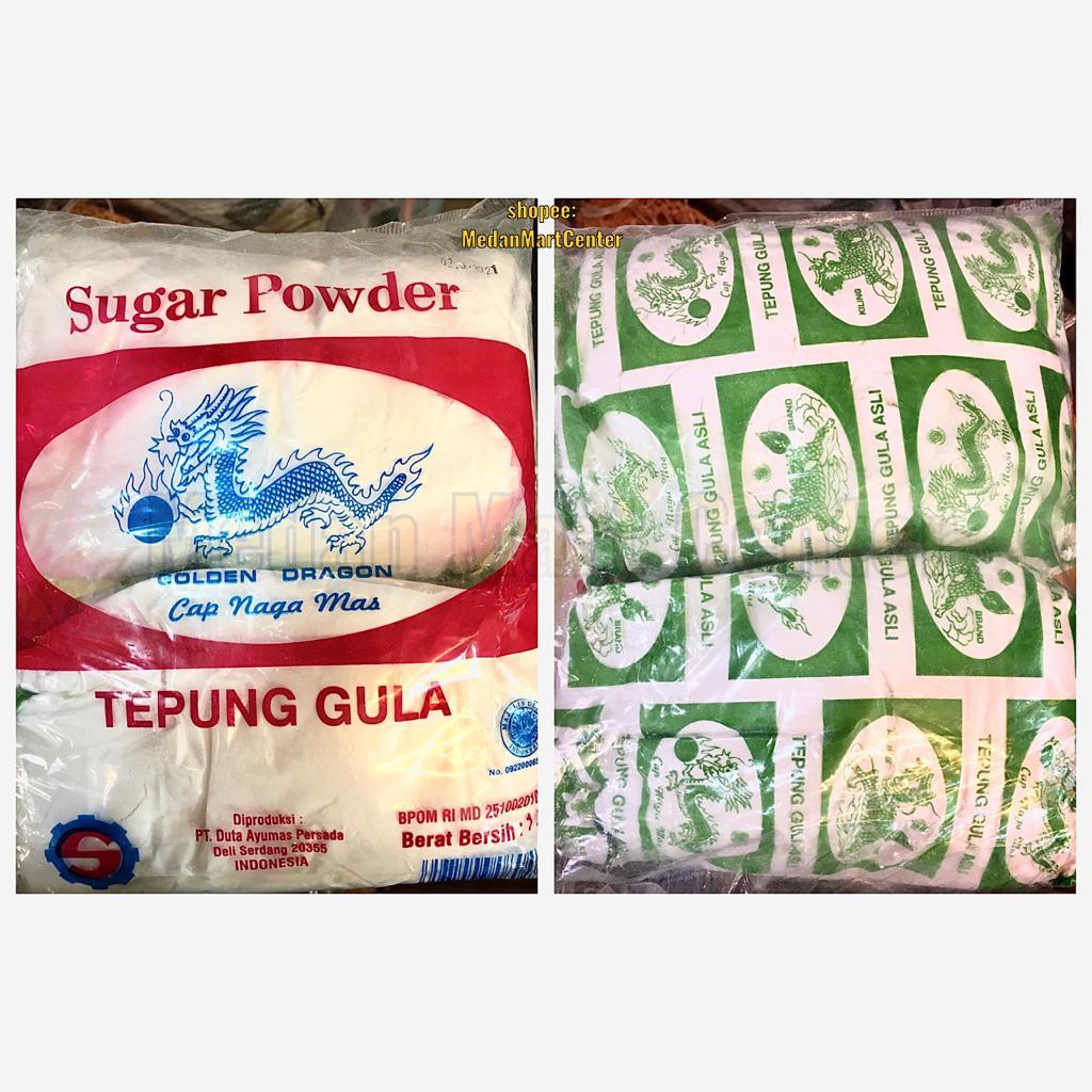 

Tepung Gula Cap Naga Mas 500G / 1KG Icing Sugar Gula Halus Golden Dragon Sugar Powder