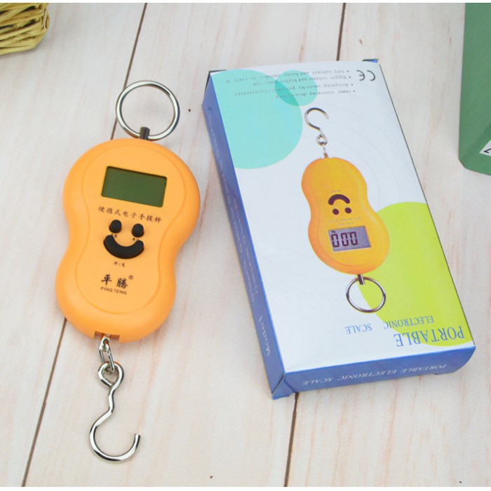 Timbangan Gantung Mini Digital Portable Electronic Scale Smile Travel