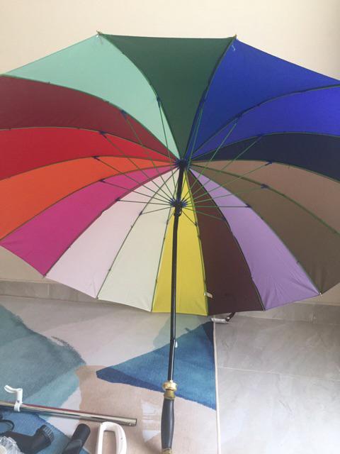 Payung Golf Pelangi Rainbow 16 Jari Jumbo Layar