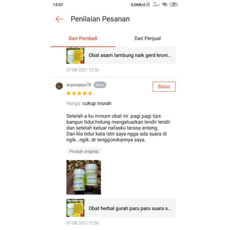 Obat gurah paru hidung tersumbat batuk berdahak hilang penciuman tbc anosmia berlendir herbal bron c fit-8