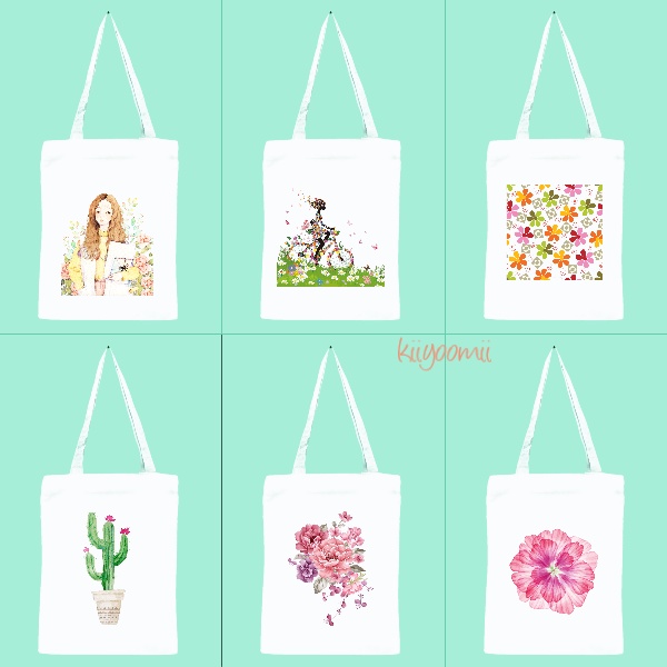 ( PART 3 ) Totebag tote bag resleting tas kain bahan Drill Islamic Quotes (bisa cod) pakai resleting || Kiiyoomii ||