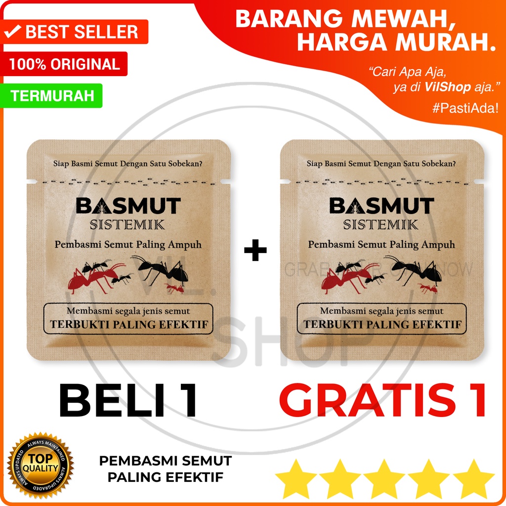 BASMUT SISTEMIK PEMBASMI SEMUT PALING EFEKTIF / GRANULLAR PEST CONTROLLER / OBAT PENGENDALI SEMUT IN