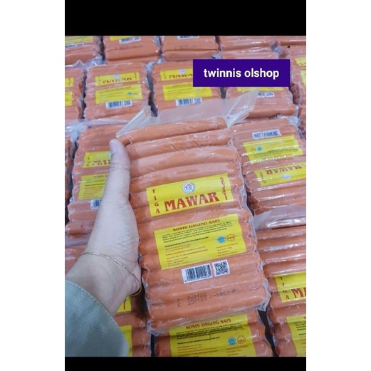 

sosis sapi cap MAWAR 800gram isi 35pcs