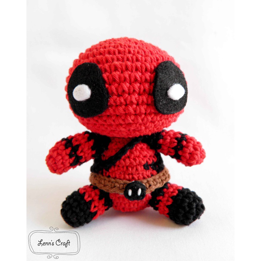 Boneka rajut -amigurumi marvel deadpool Limited