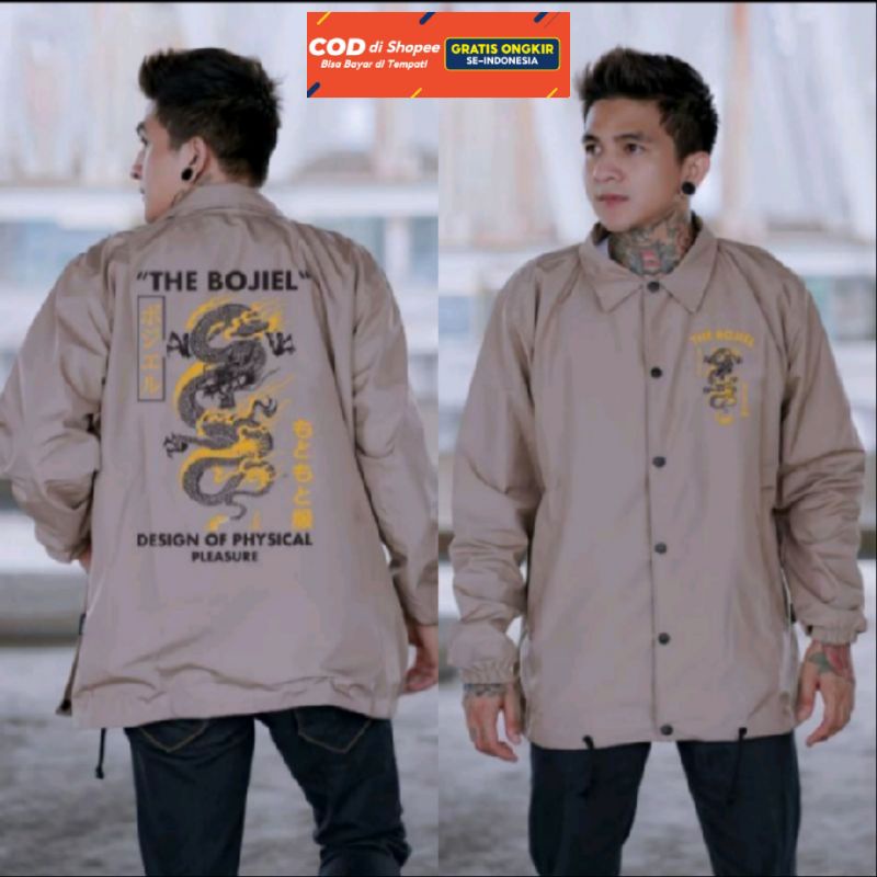 JAKET COACH PRIA JUMBO  XXXL DISTRO BANDUNG WINDBREAKER - JACKET PARASUT PRIA UNISEX SIZE XL XXXL bi