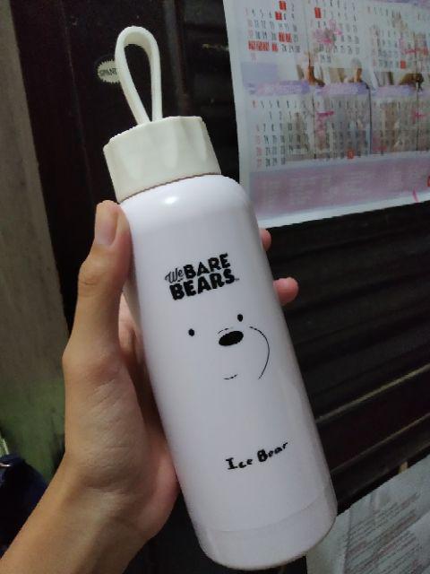 Miniso  | We Bare Bears Glass Bottle Water 300ml