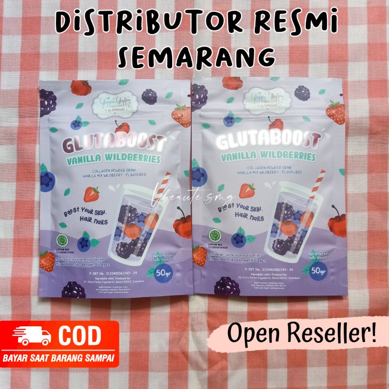 

[vbeauté] FREE MASKER (50gr) Glutaboost Vanilla Wildberries Collagen Powder Drink/Minuman Serbuk dengan Kolagen YEPPU-YEPPU BY KIYOWO