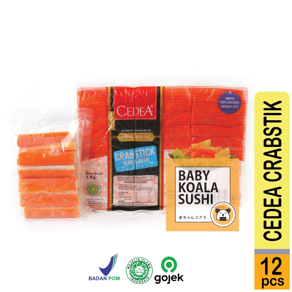 CEDEA Crabstick Stik Kepiting 12 pcs Halal | Crab Stick Sushi Steamboat