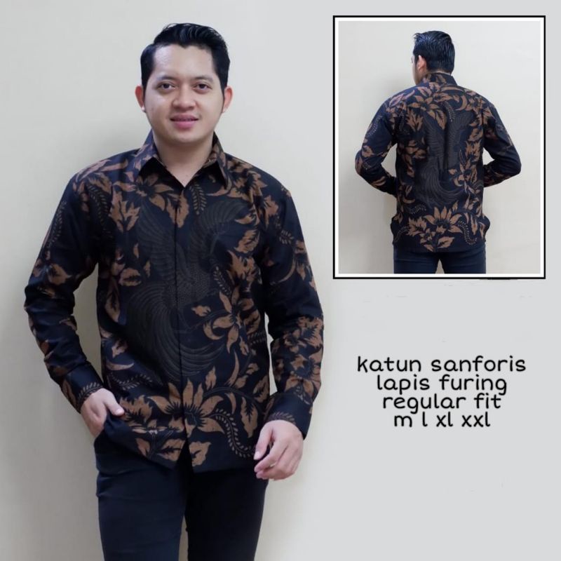 BAJU  KEMEJA BATIK PRIA  LAPIS FURING