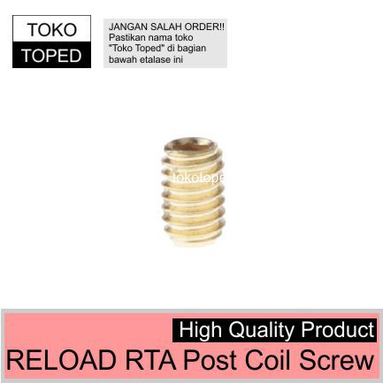 Reload RTA Post Coil Screw | vape vapor allen baut gold alen L M2.5