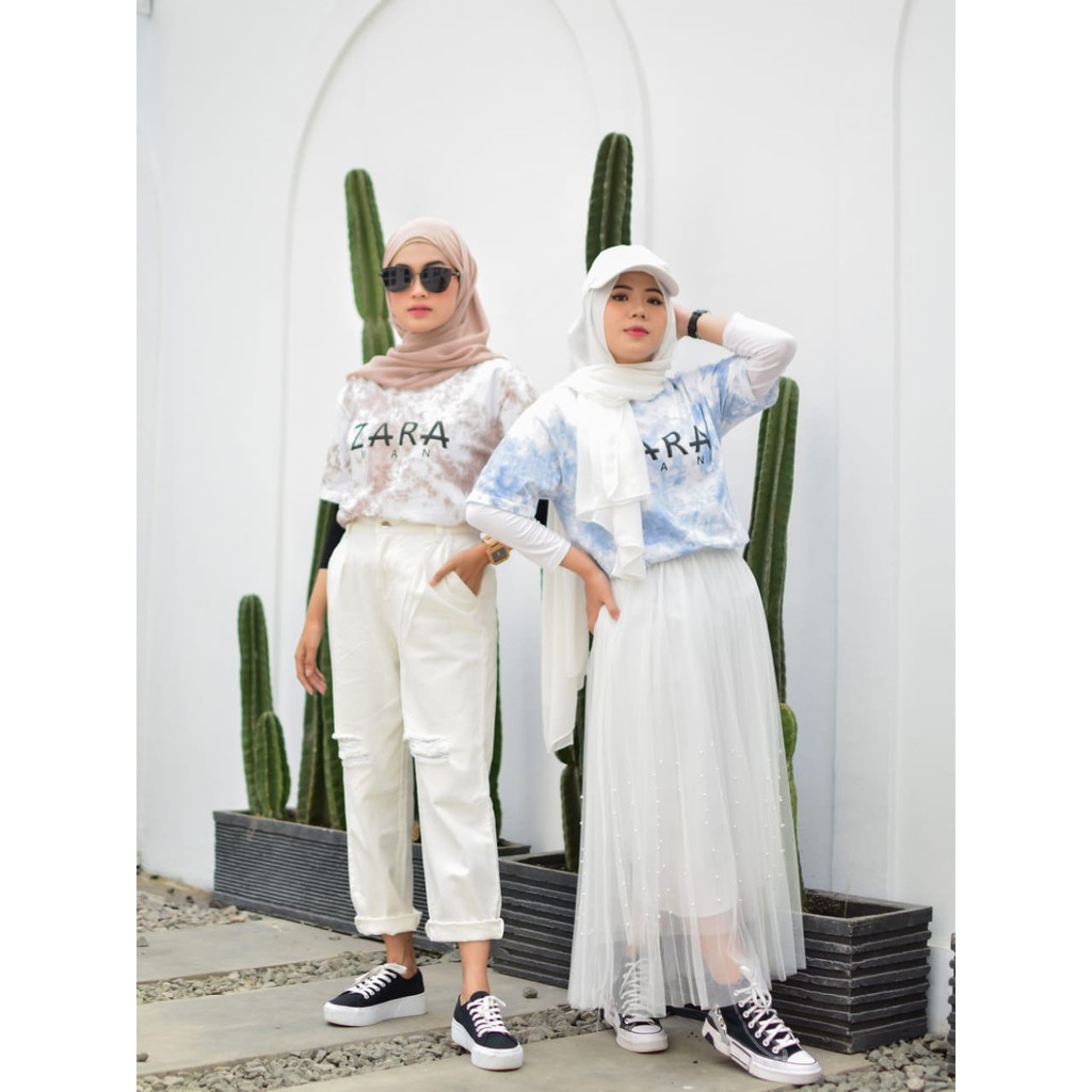 Zara T-shirt Oversize Tie Dye