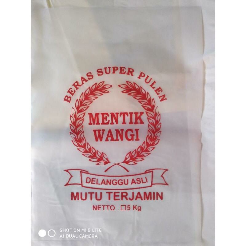 

Plastik Beras Murah!! Mentik Wangi 5kg 1pack isi 100 lbr