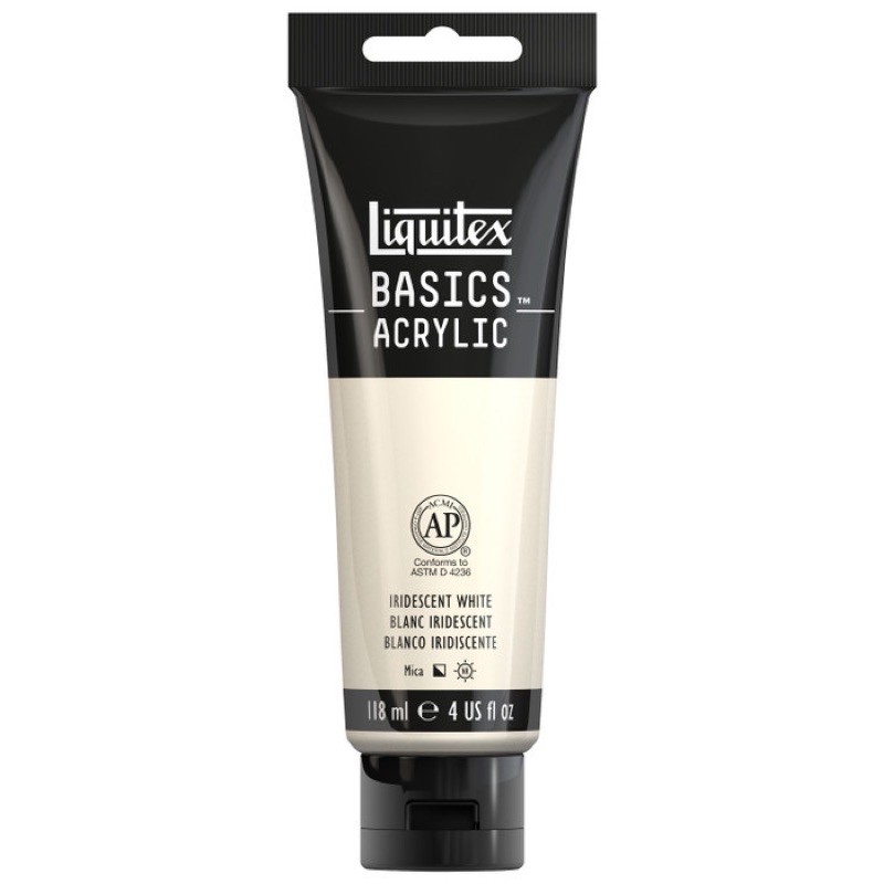 

Cat Acrylic Liquitex Basics 118ml Iridescent White