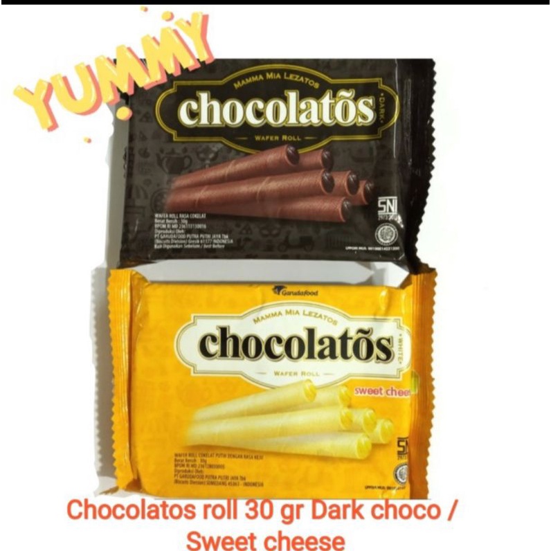 

1 pak chocolatos roll cokelat - keju isi 10s eceran 2000