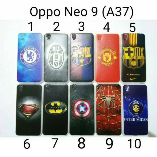 Case Karakter For Oppo Neo 9 / Softcase Bola Oppo Neo 9 / Casing Oppo Neo9 (A37)