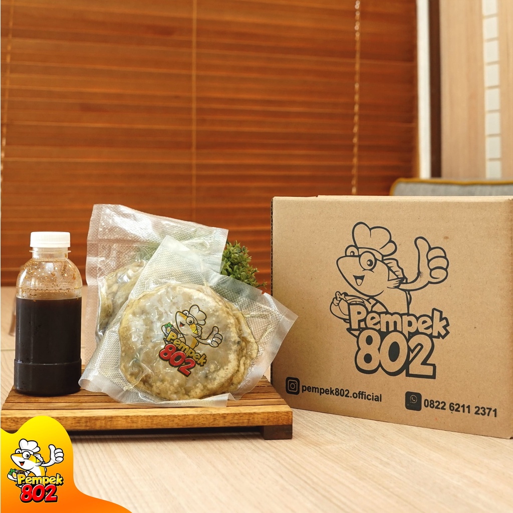 

Pempek Palembang Kulit isi 4pcs | Frozen Food | Asli Ikan Tenggiri | Pempek802