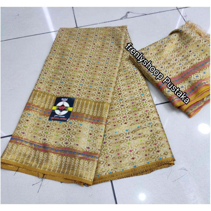 KAIN SONGKET SET SELENDANG THAILAND /BAHAN SONGKET SELENDANG THAILAND TERBARU PREMIUM // Kain Songket Pesta Mewah Terbaru