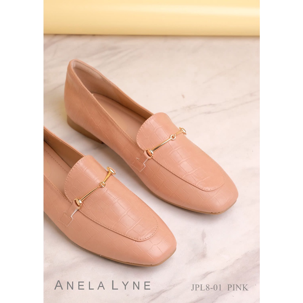 ANELA LYNE SEPATU LOAFERS LEATHER BEDELIA PL8-01 ORIGINAL
