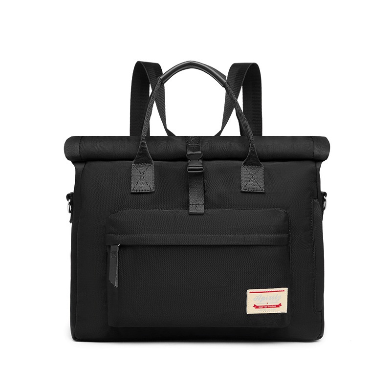 SmallLee Fashion Wanita Tas Laptop Scalable Kapasitas Tas Tangan untuk 13 14 15 Inch Notebook Bahu Messenge Tas Variabel Ransel