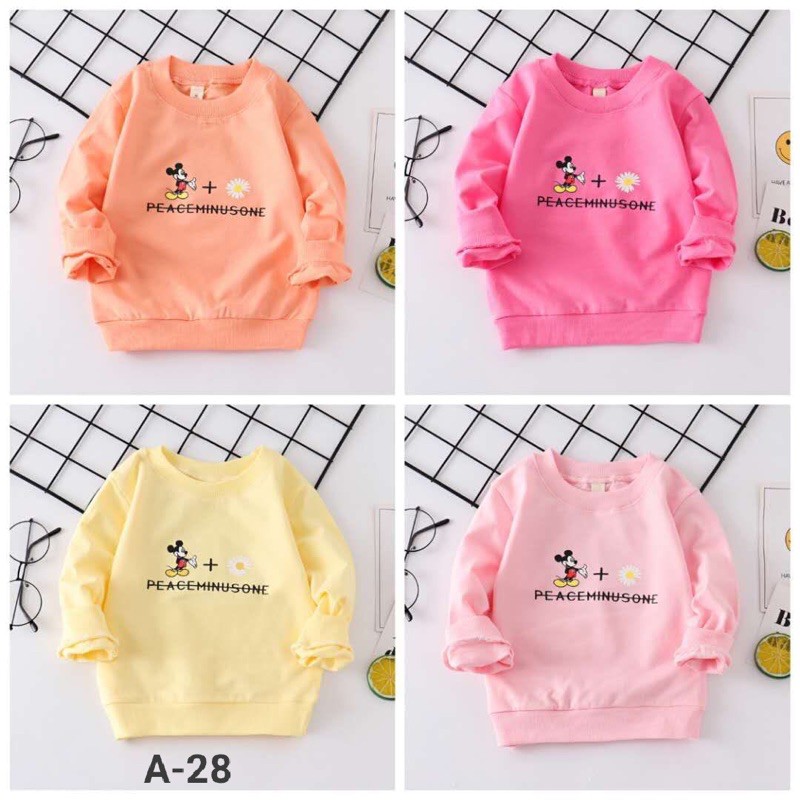 PAKET HEMAT 3 PICS Sweater Anak Perempuan Import Usia 3 Bulan - 3 Tahun/ Pakaian Anak 100% Import Katun