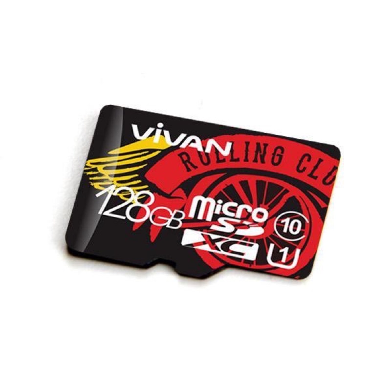 VIVAN Micro SD V256U10/V128U10 256GB/128GB Class 10 TF Card - Black + Red - Garansi Resmi 1 Tahun