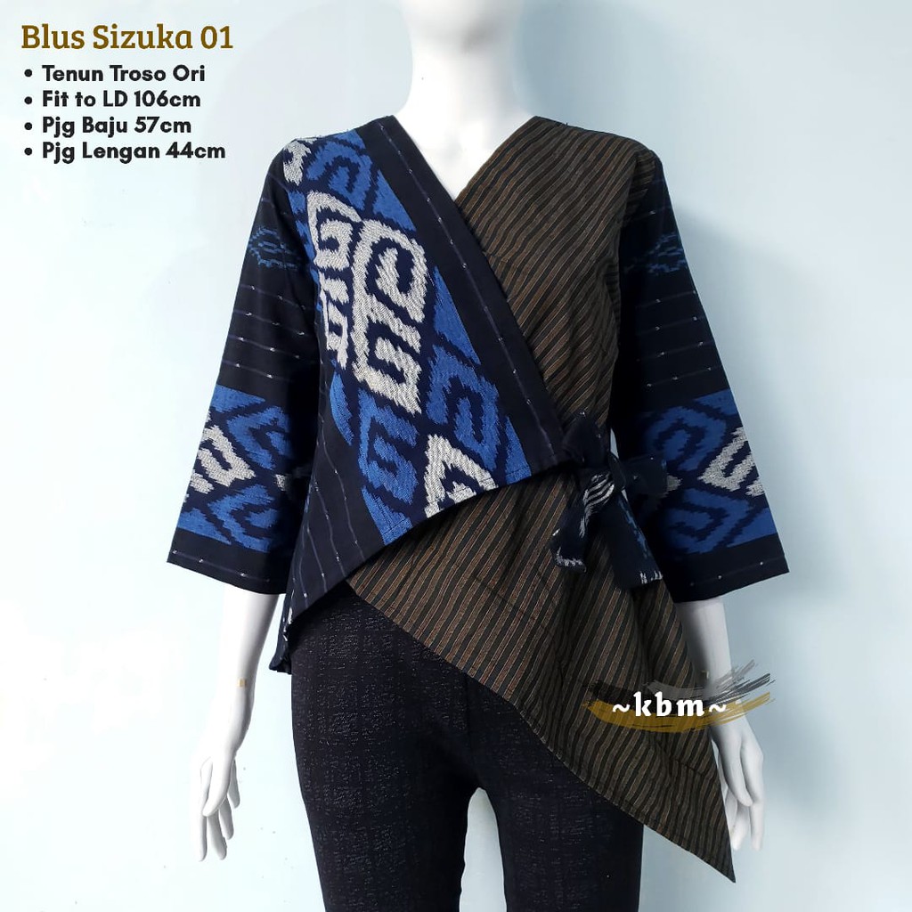 Seri Kimono nadira ori tenun troso dan blus tenun