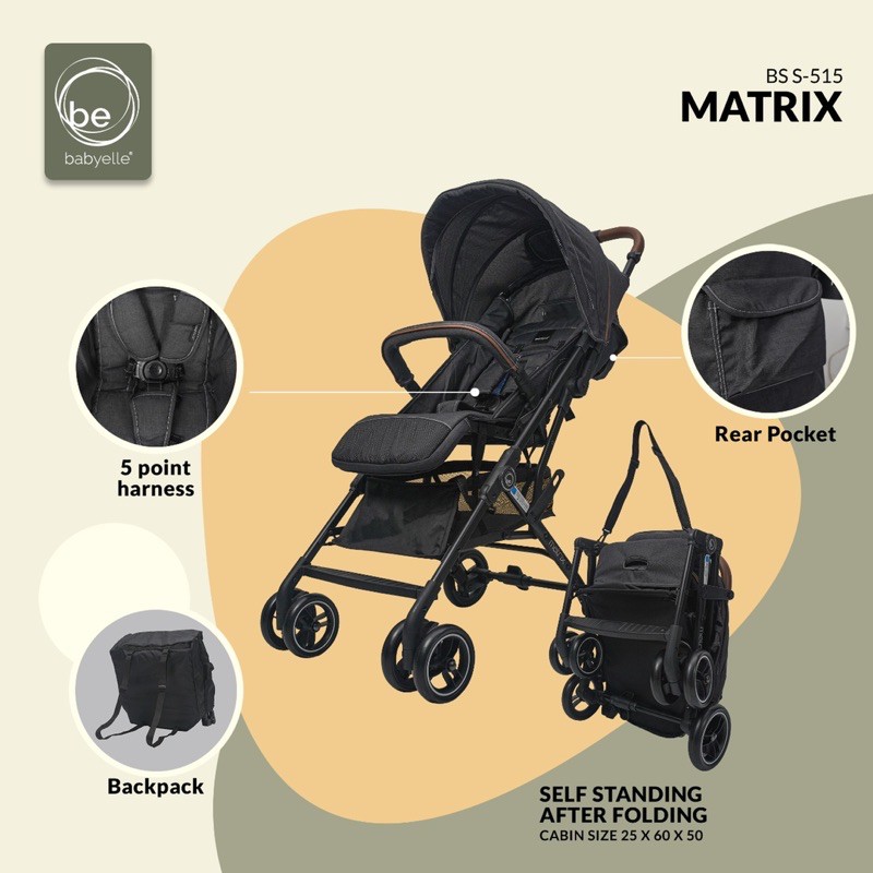 Makassar -  Stroller Baby Elle Kereta Dorong Bayi BabyElle 515 Matrix