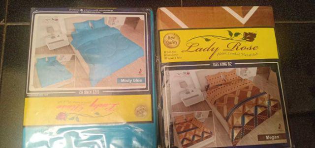 Sprei Lady Rose Ukuran 180x200 Disperse King Size B2 No 1 Jumbo Grosir