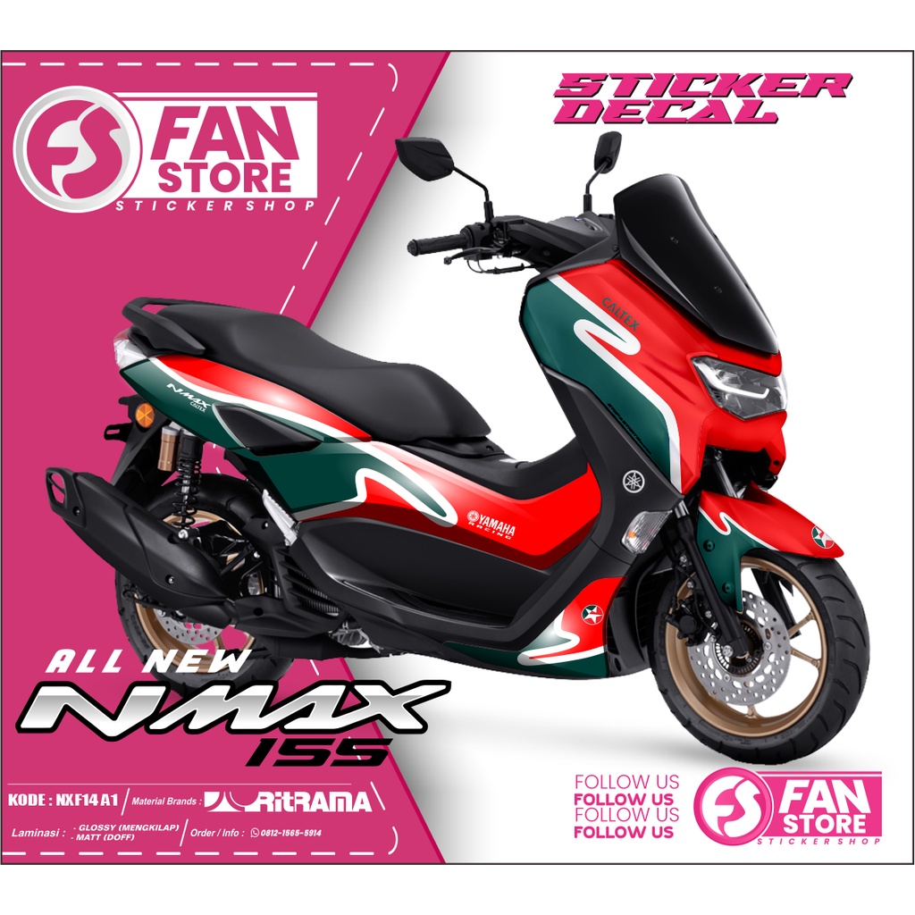 DECAL NMAX NEW 2021 - STICKER DECAL ALL NEW NMAX FACELIFT FULLBODY - STRIPING NMAX
