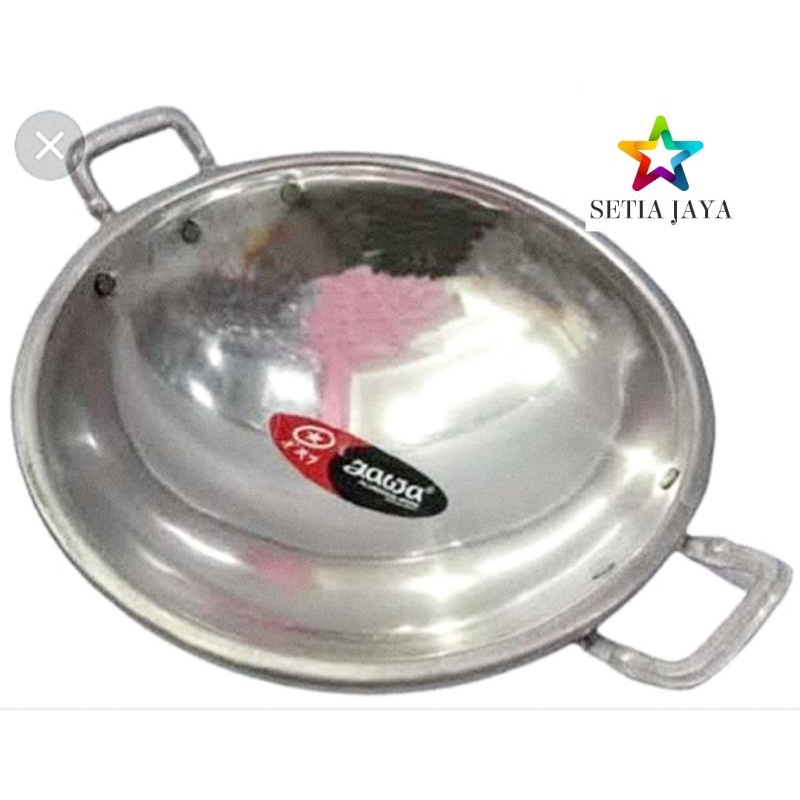 KUALI ALUMINIUM JAWA/ WAJAN PENGGORENGAN JAWA MASPION 30CM & 35CM