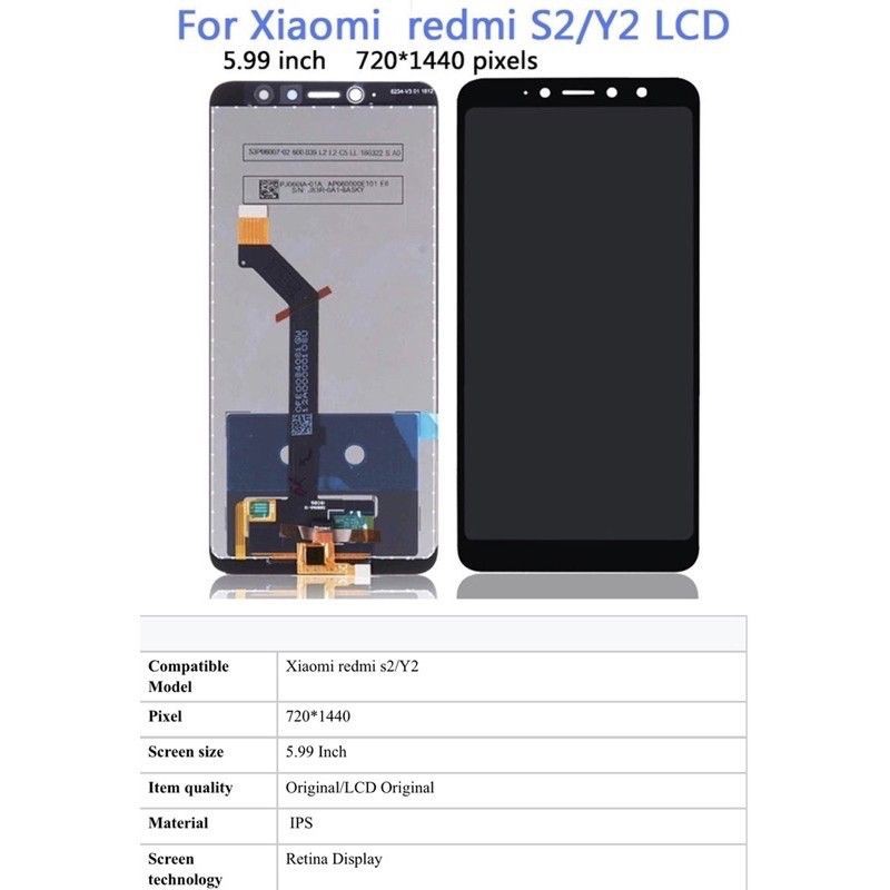 LCD TOUCHSCREEN XIAOMI REDMI S2 - ORI COMPLETE