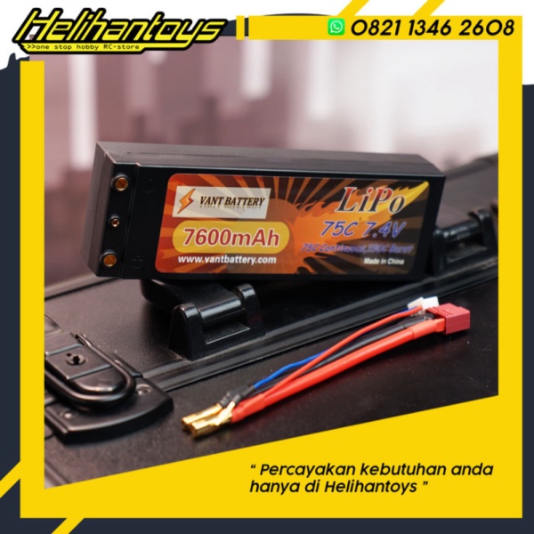 

Dijual Vant 7600mAh 7.4V 75C Hard Case Battery LiPo - Vant7600-2S-75C hantoys shopee