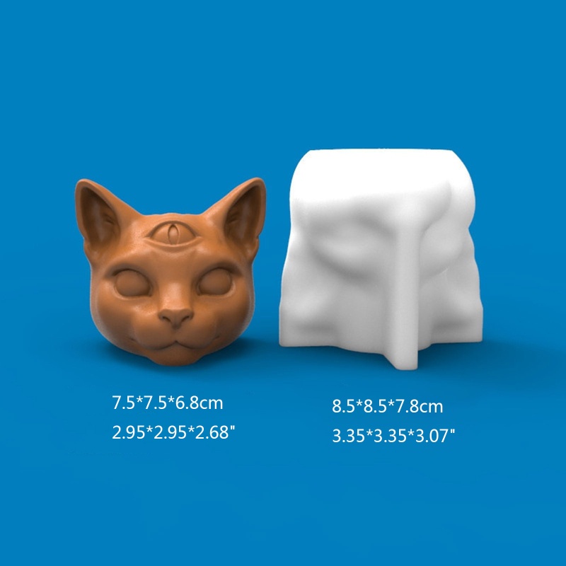 Cetakan Bentuk Tiga Mata Kucing 3D Untuk Membuat Perhiasan