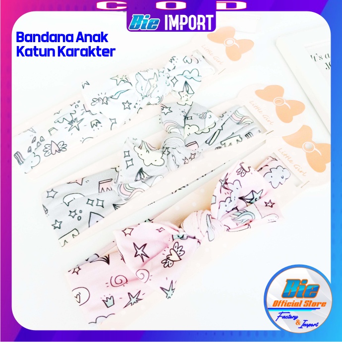 Bandana Anak Balita Karakter Impor Best Seller