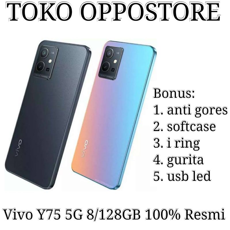 Vivo Y75 5G RAM 8/128GB Garansi Resmi VIVO INDONESIA