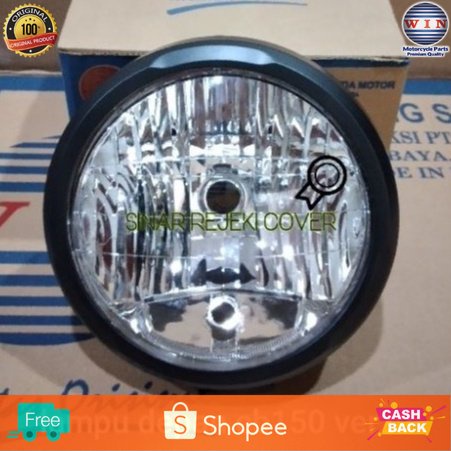 WIN - HEADLAMP LAMPU DEPAN REFLEKTOR CB 150 VERZA CB150VERZA CB150 VERZA SUDAH SEPAKET DENGAN BATOK 