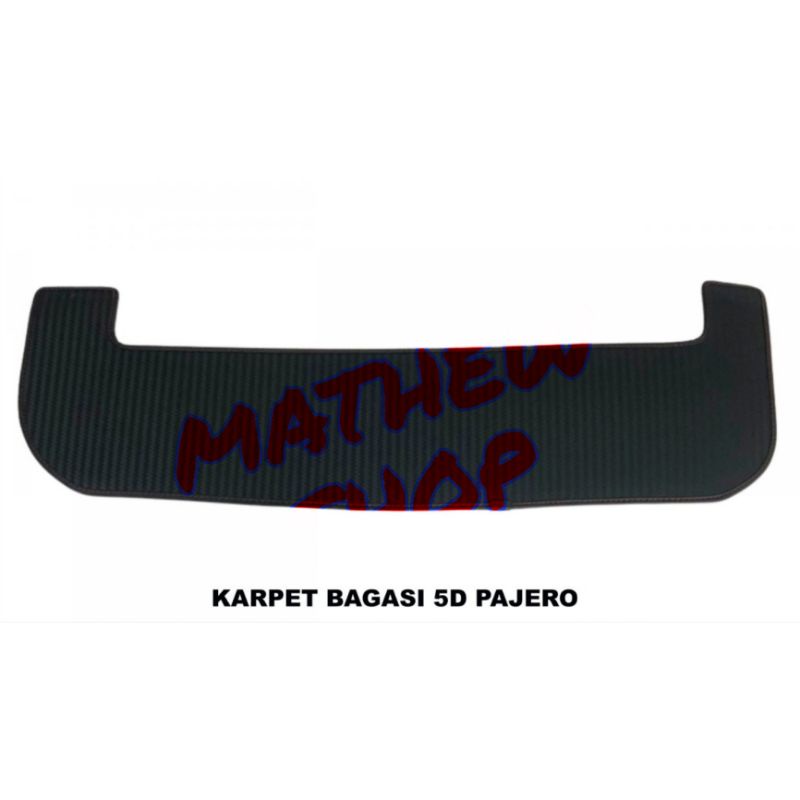 Karpet Premium 5D Bagasi Belakang Mobil All New Pajero Sport 2016 2017 2018 2019 2020 2021 2022 Impo