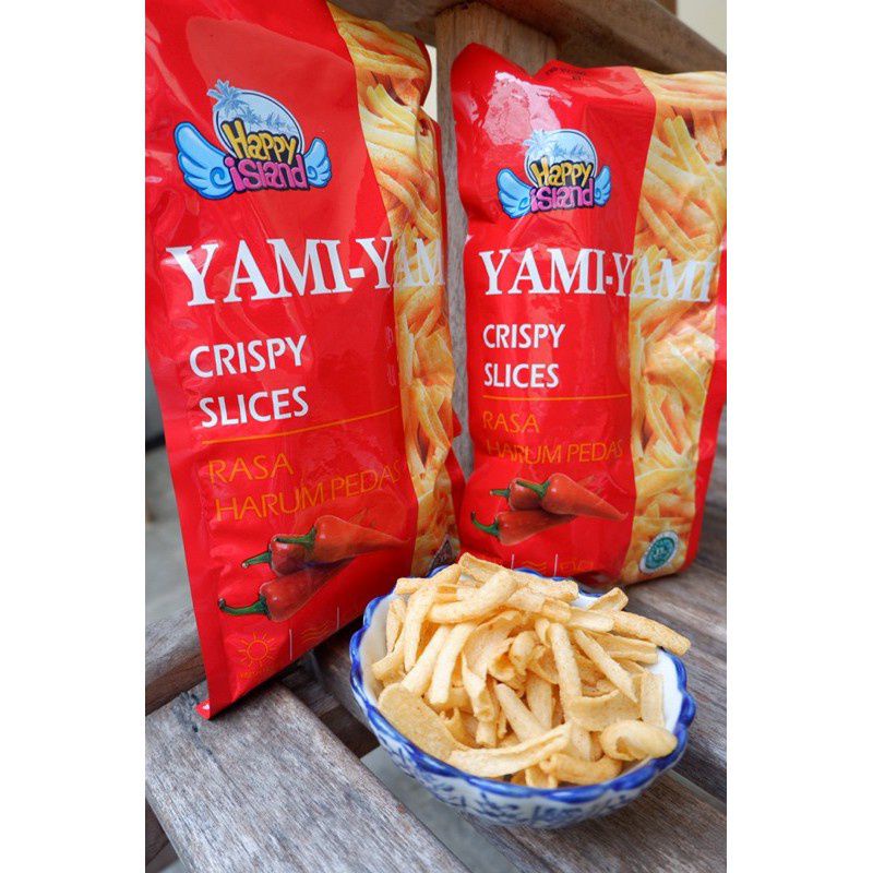 Kerupuk Yami Yami Potato Chips Crispy Slices Hot and Dry Noodles 35gr