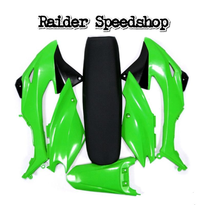 Paketan Cover tangki Depan KLX BF Cover body tepong belakang KLX BF Plus Slebor Belakang Plus Jok Sa