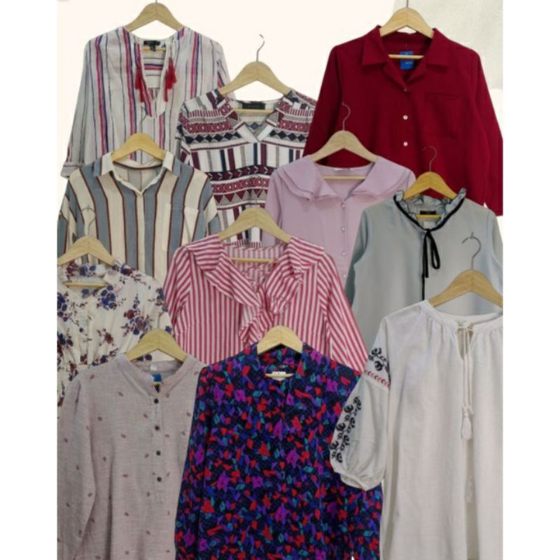 paket usaha baju dewasa sisa eksport isi 10pcs