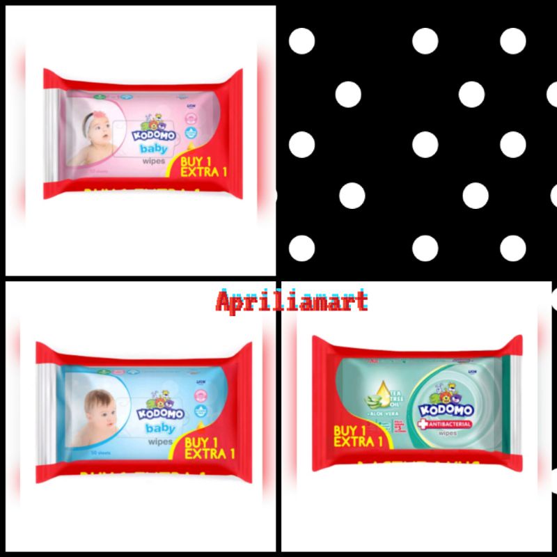 KODOMO Baby Wipes 50 s