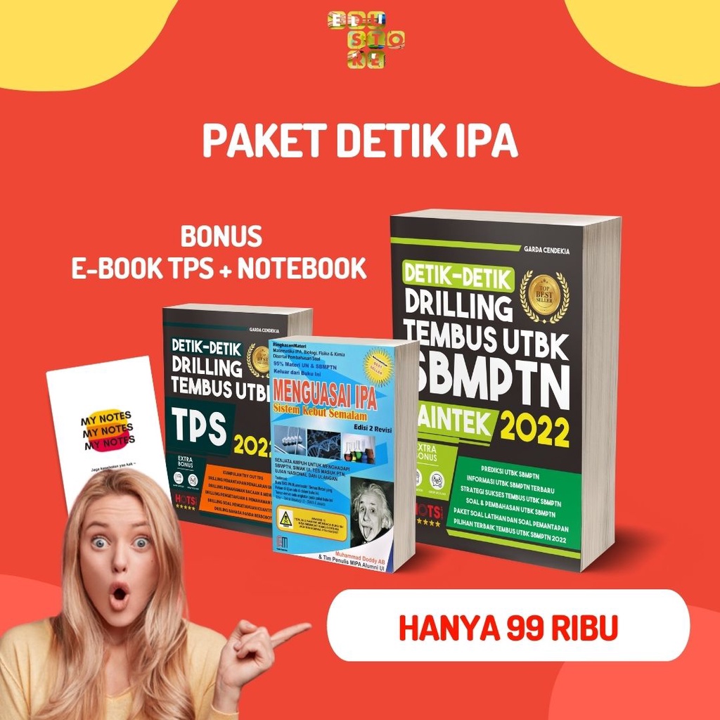 Menguasai Ipa Sistem Kebut Semalam/ Sks Ipa/ Sks Saintek/ Sks Sbmptn/ buku Sbmptn/ buku Utbk Saintek-PAKET DETIK SKS IPA