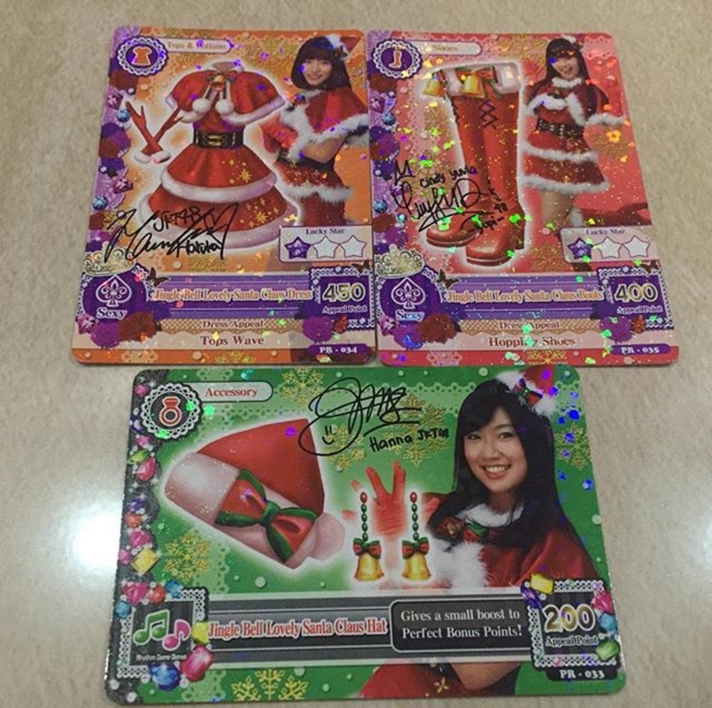 AIKATSU CHRISTMAS PROMOTION CARD JKT48 KARTU ADA GAMBAR JKT 48 WOTA PASTI SUKA