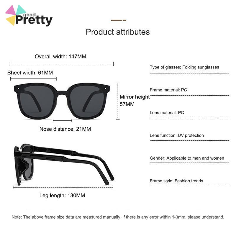 Kacamata Hitam Tabir Surya 2022 Anti Ultraviolet Model Lipat Untuk Pria Dan Wanita Mengemudi - PD