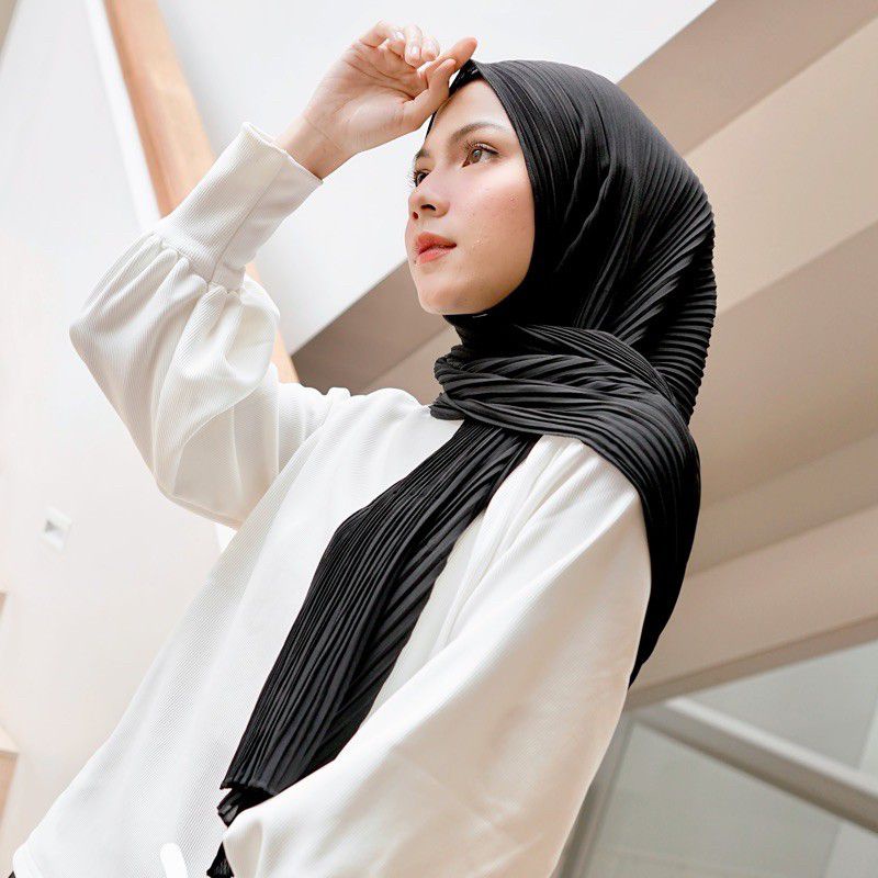 Cardigan Brokat Lengan Balon/Kardigan Burkat/Kardi Brukat/Outer Long Cardi-kerudung pashmina