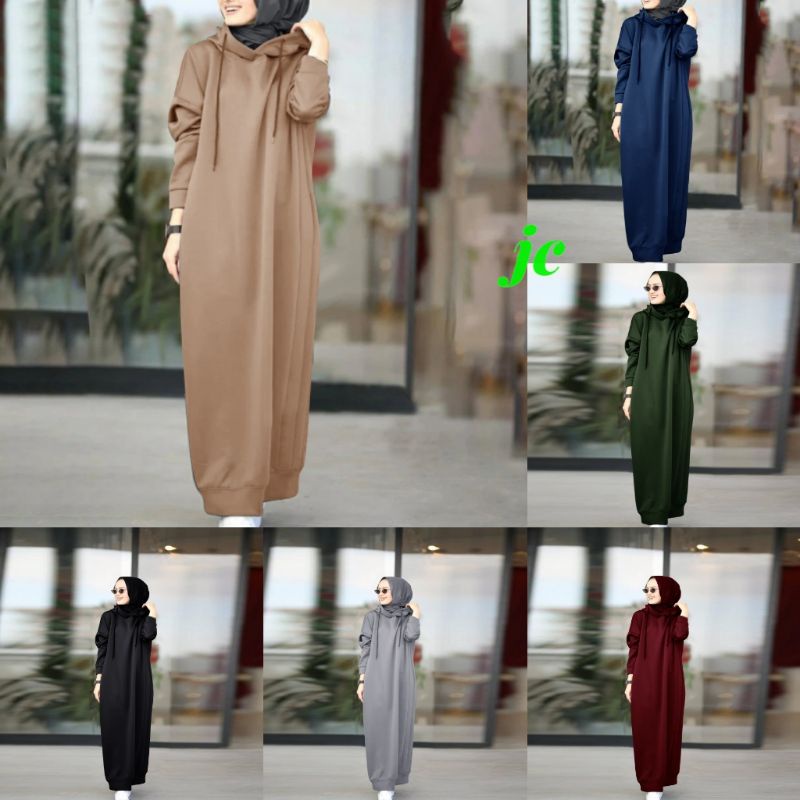 JCZR - Longdress Hodie Irene / Longdress Wanita Muslimah Terbaru / Longdress Hodie Wanita