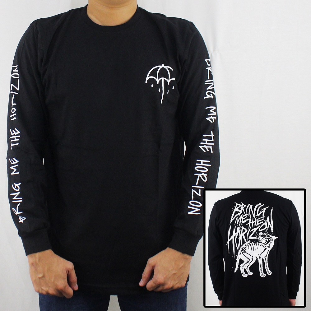 KAOS LENGAN PANJANG BRING ME THE HORIZON 02 - BAJU MUSIK BRING ME THE HORIZON - KAOS MUSIK BRING ME THE HORIZON - BAJU MUSIK LENGAN PANJANG - LONGSLEEVE MUSIK METAL - MUSIK UNDERGROUND - MUSIK ROCK