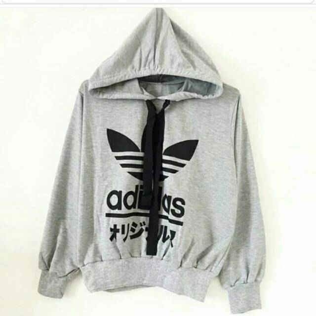 Sweater/kaos/adidas japan hoody grey