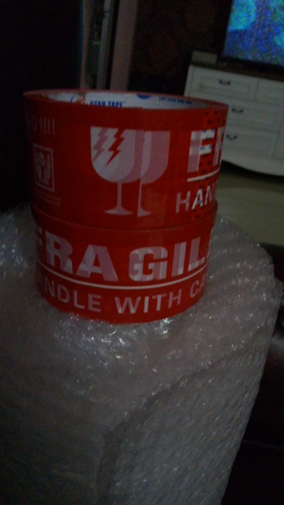 Lakban Fragile 48mm X 50 Meter - Lakban Fregile 2 X 50 Meter - Jangan Di Banting