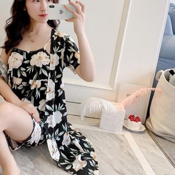 ← JC- Set Kimono 3in1 Import HP / Kimono Wanita 3in1 Murah / Piyama Kimono wanita Import ۝